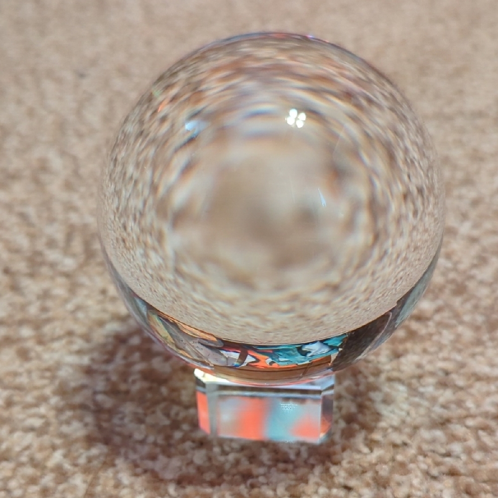 Elegant Glass Sphere with Stand - Picture 4 of 4